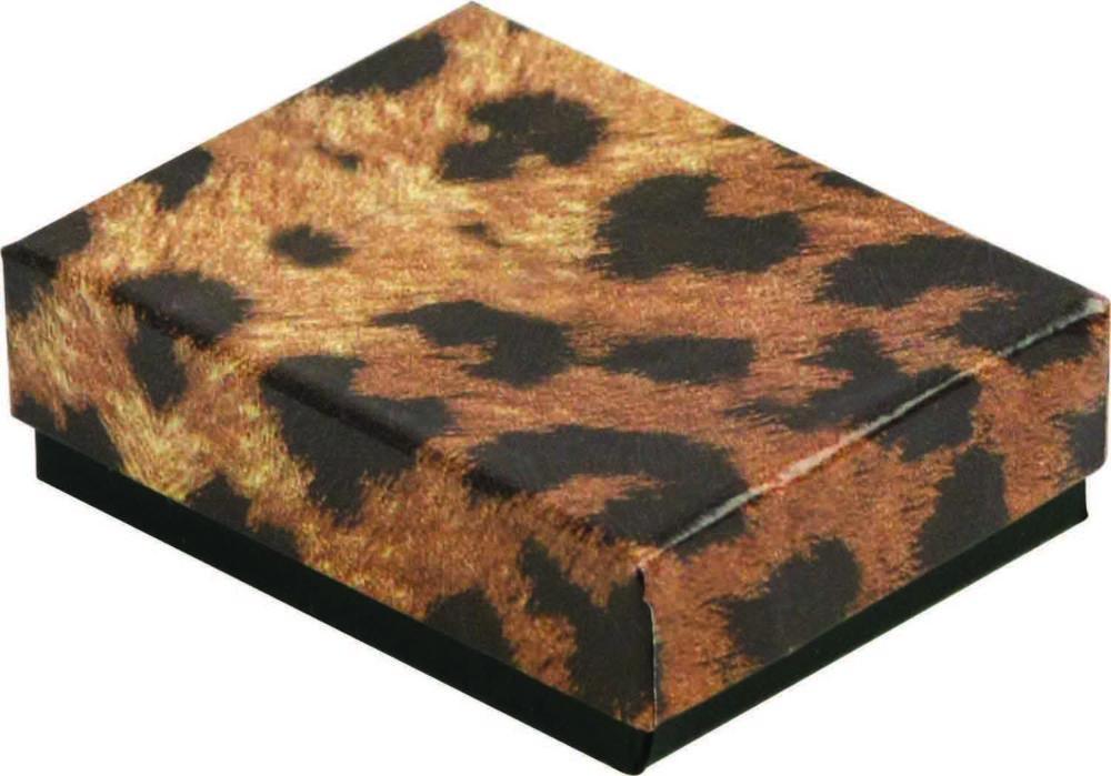 Leopard Print Cotton Filled Boxes - 2 1/8" x 1 5/8" x 3/4"H