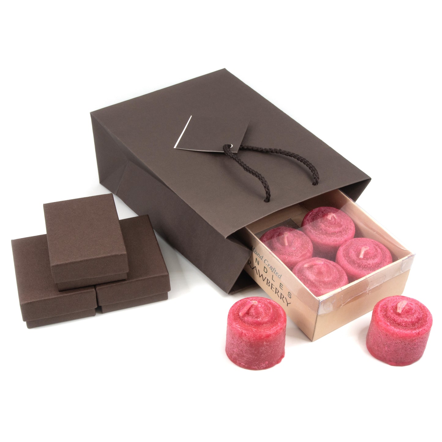 Matte Dark Brown Paper Tote Gift Bag