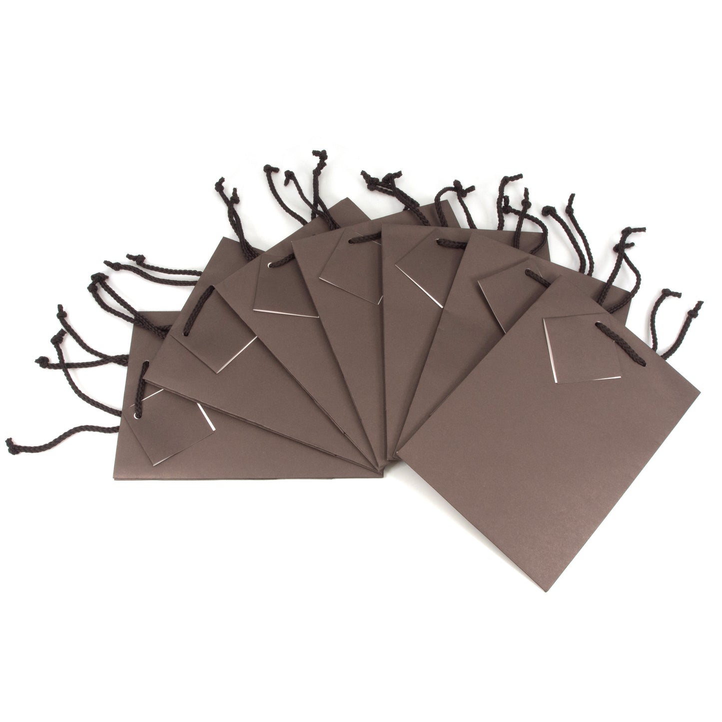 Matte Dark Brown Paper Tote Gift Bag