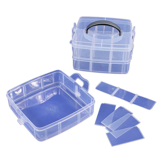 18 Compartments 3 Layer Stackable Organizer