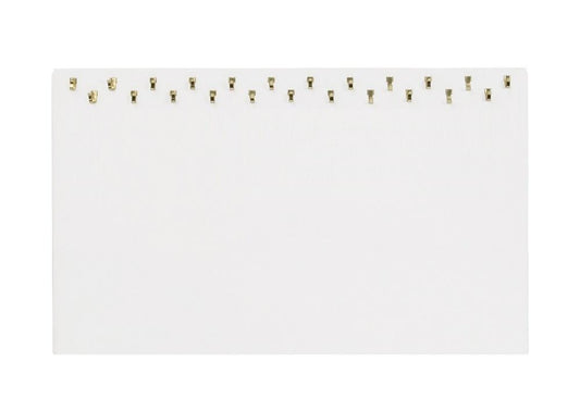 23 Hooks White Necklace Display Easel Stand