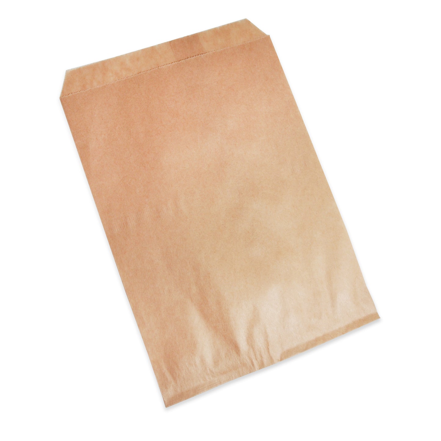 Plain White or Brown Kraft Paper Bags - 100Bags/Pack - Multiple Sizes