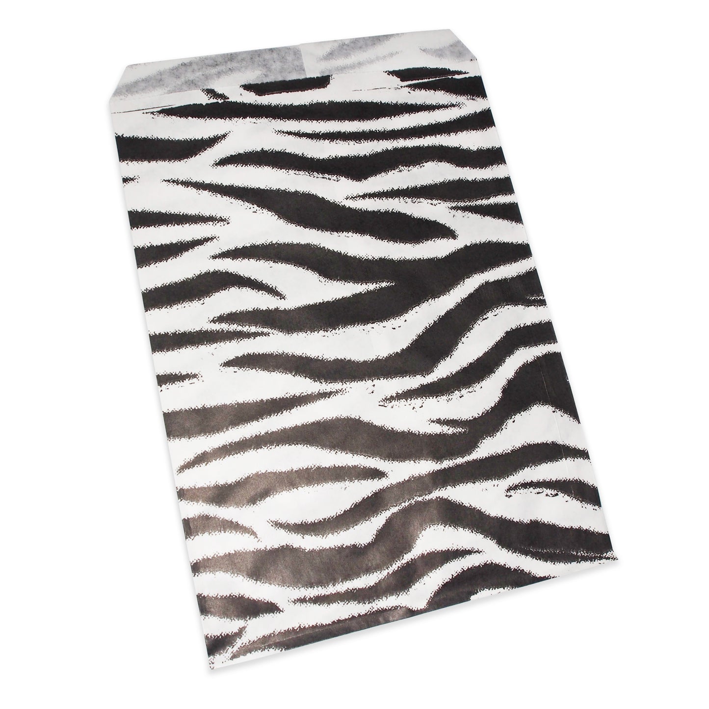 Animal Pattern Flat Paper Bags -100Bags/Pack - multiple colors & sizes available