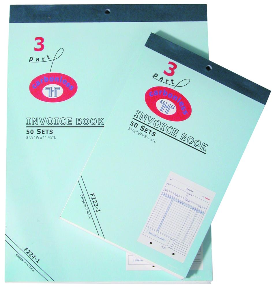 Large 3-Part Invoice Books