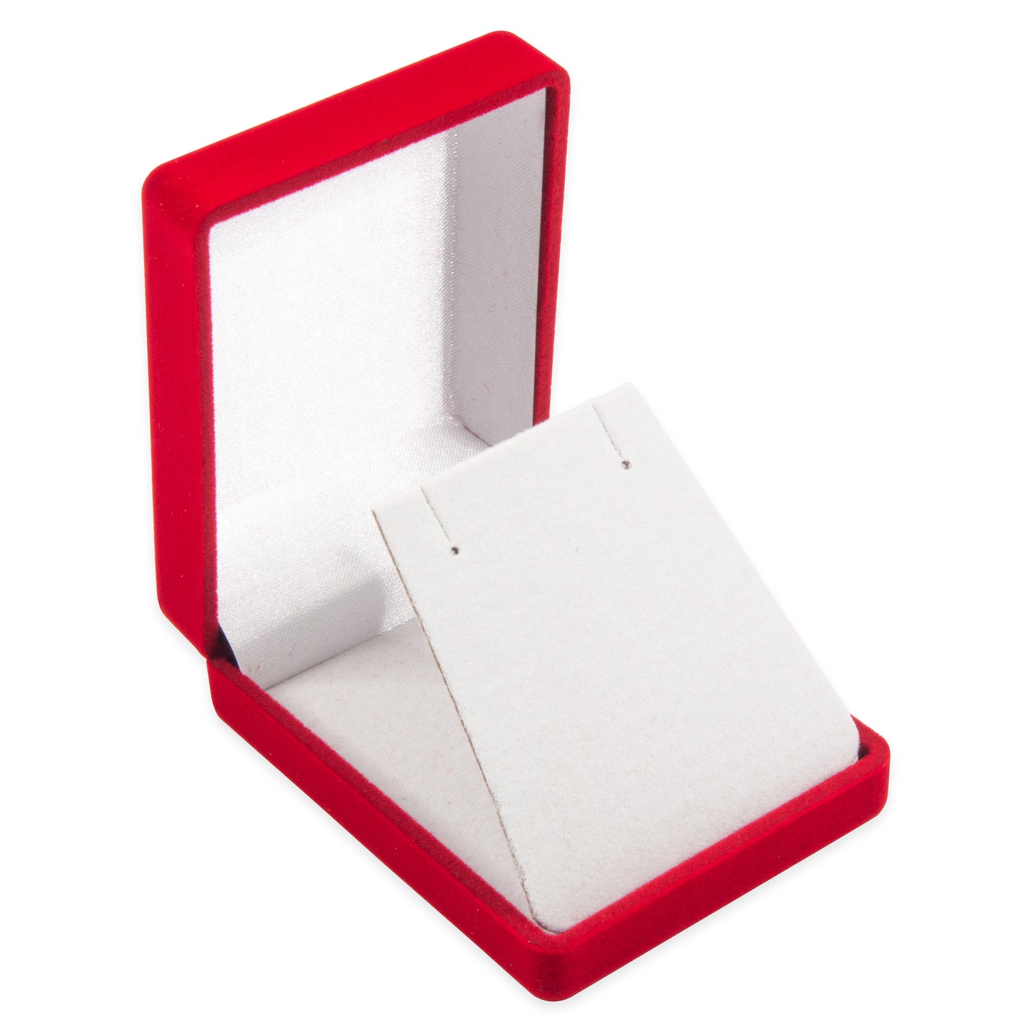 Soft Flocked Red Velour Pendant/Earring Gift Box