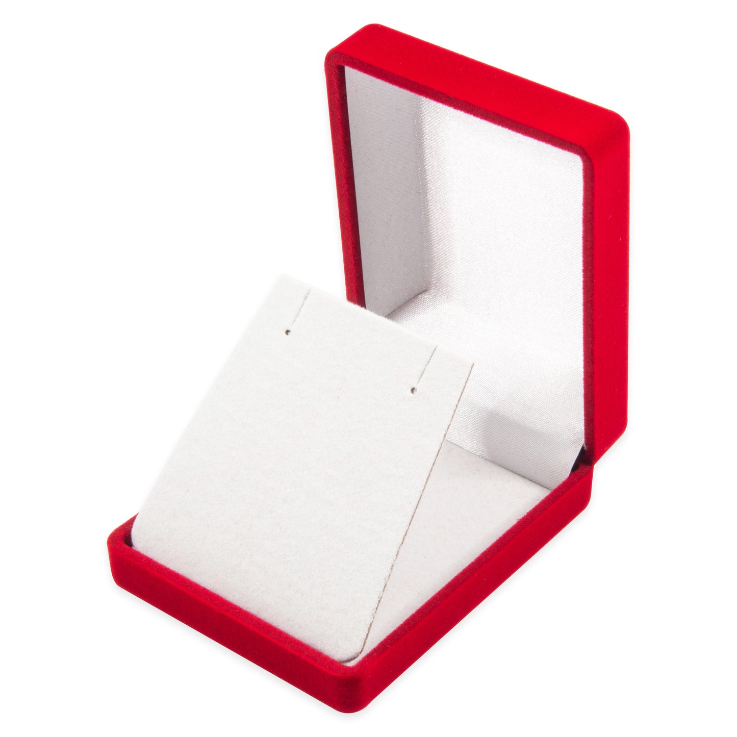 Soft Flocked Red Velour Pendant/Earring Gift Box