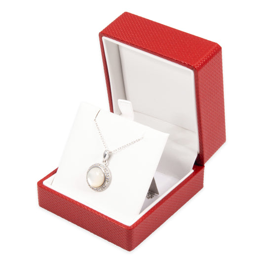 Red Pendant Wrap less Premium Ribbon Box