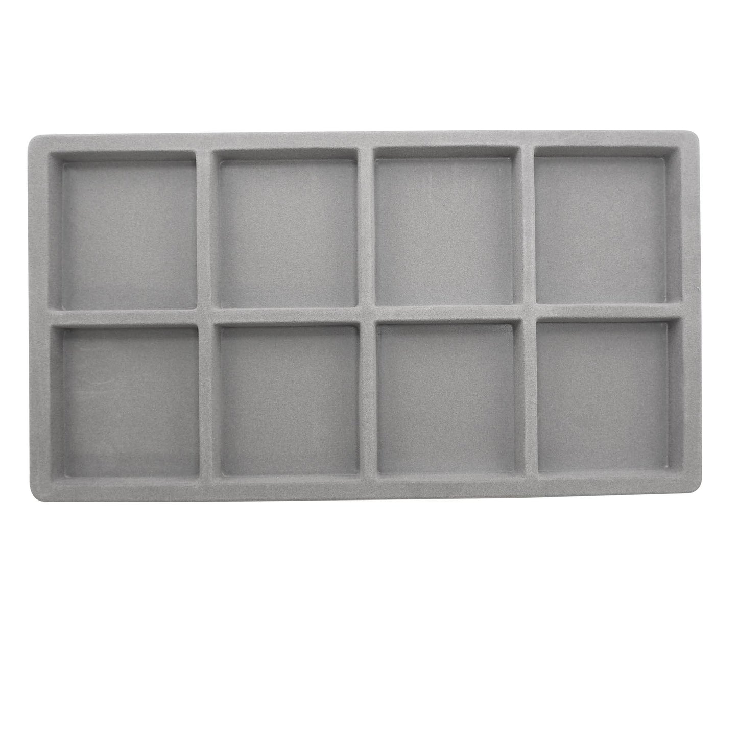 Grey Flocked Compartment Tray Inserts