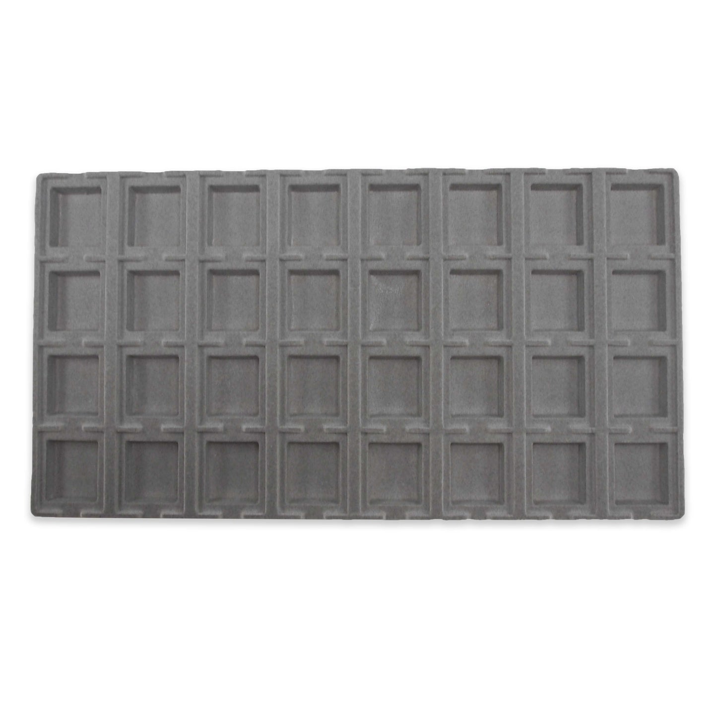 Grey Flocked Compartment Tray Inserts