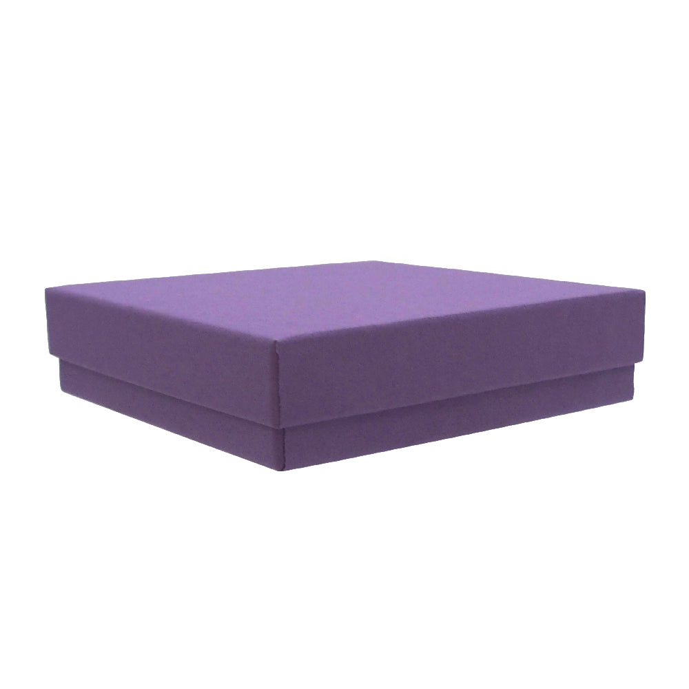 Purple Kraft Cotton Filled Boxes - 6 Sizes Available!