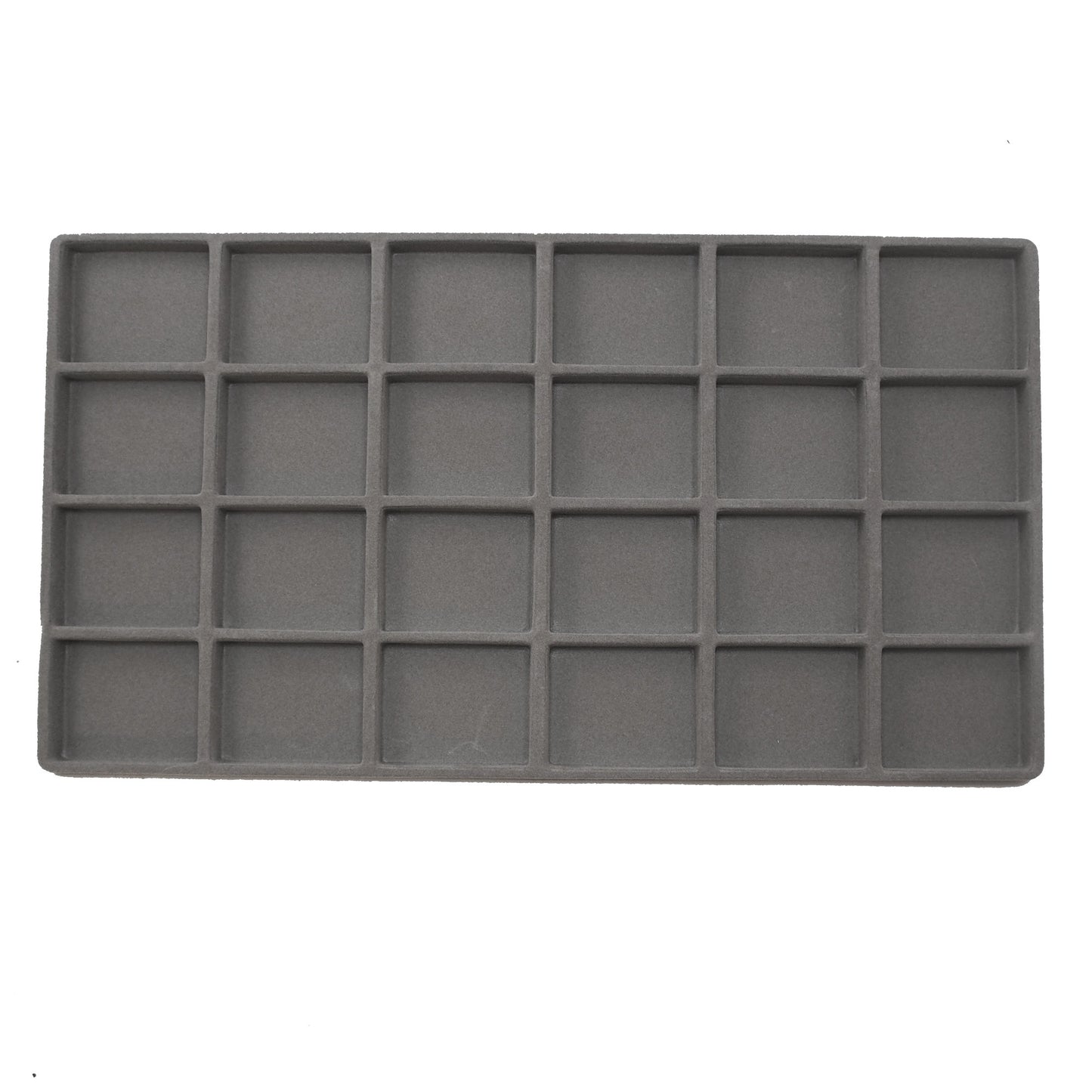 Grey Flocked Compartment Tray Inserts