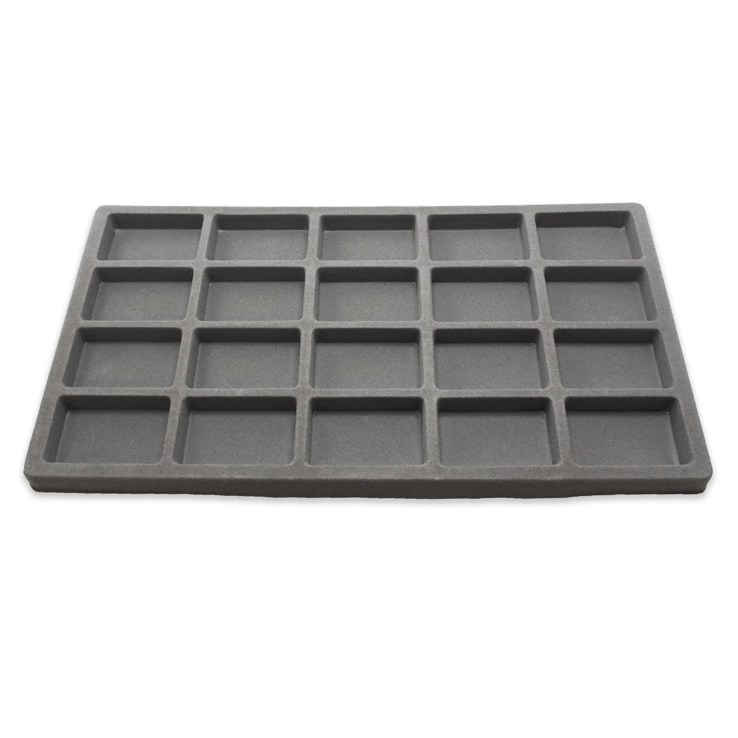 Grey Flocked Compartment Tray Inserts