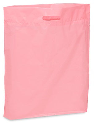Pink patch handle bag