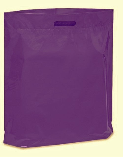 15 x 18 x 4 purple Patch Handle bag