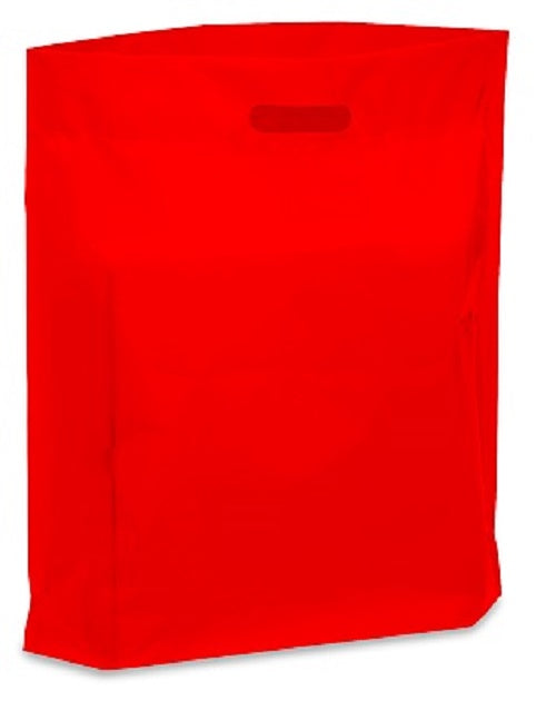 20 x 20 x 5 inch Patch handle bag in the color of red