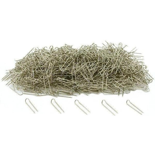 Silvertone "U"-pins - 1000 Pcs