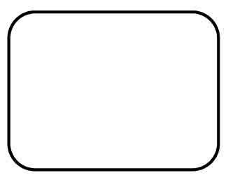 Rounded Edge Rectangular Self Adhesive Plain Label - 1000 Labels (1" x 1 1/2")