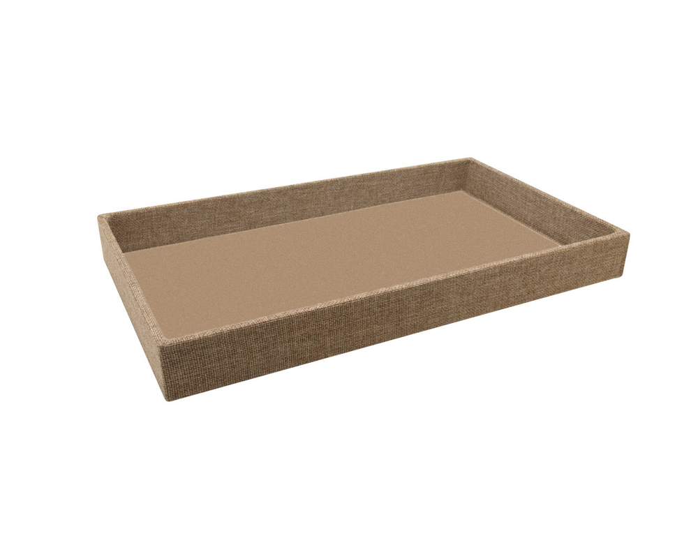 1 1/2" Deluxe Burlap Standard Utility Trays - 14 3/4" x 8 1/4"