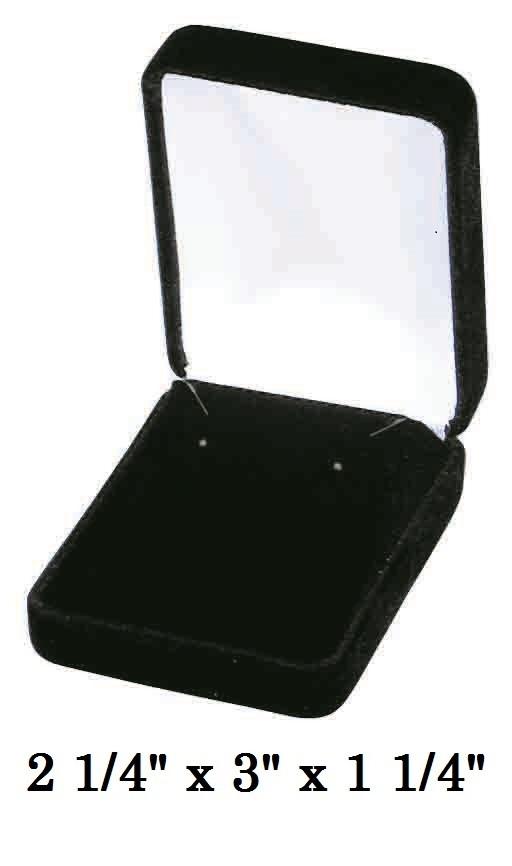 Classic Black Velvet Earring Gift Box