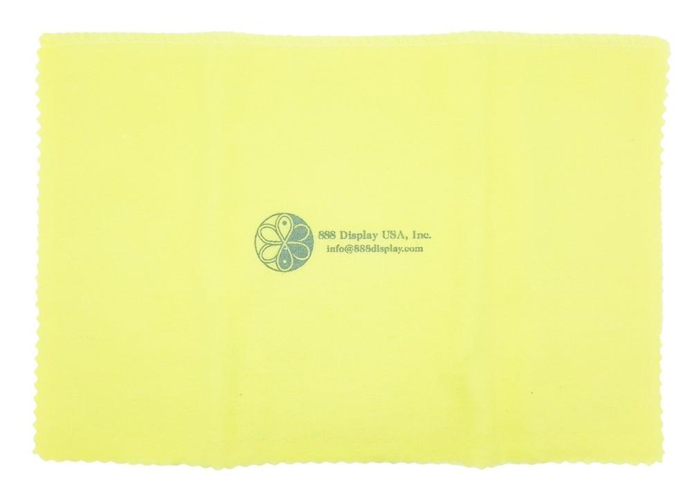 11"x14" Yellow/White Jewelry Polishing Cloth