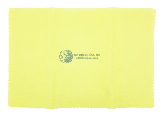 11"x14" Yellow/White Jewelry Polishing Cloth