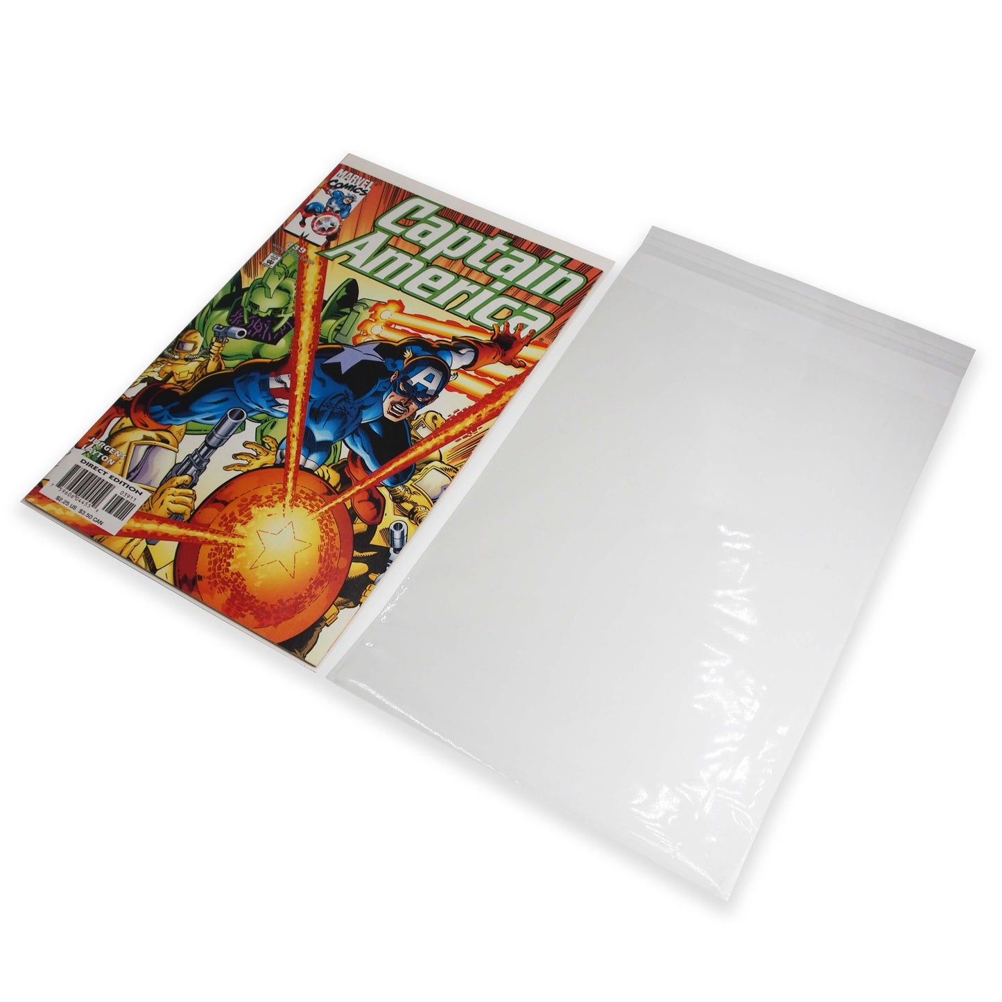 200 Qty Protective Comic Book Sleeves - Super Clear OPP Plastic Bags - 6 15/16" x 10 1/4"